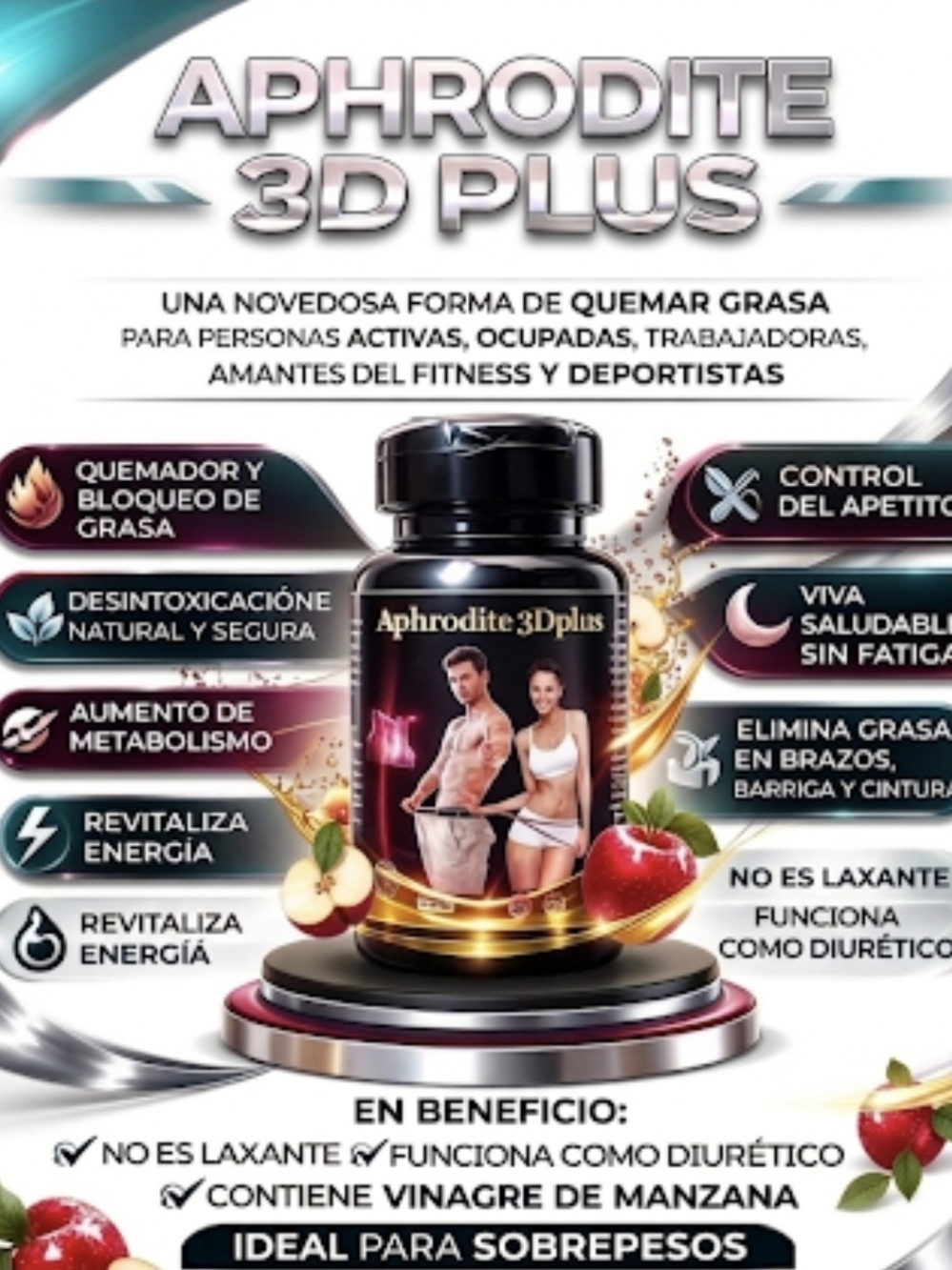 Aphrodite 3D Plus Black Fat Burner Supplement